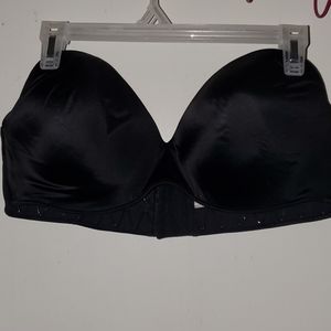 Cacique Bra 40DD Lane Bryant Underwire Black strapless